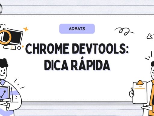 Ilustração com um dois meninos doutores falando sobre a dica rápida para dev tools